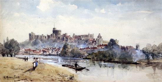 Herbert Moxon Cook (1844-1928) Windsor Castle, 6.5 x 11.75in.